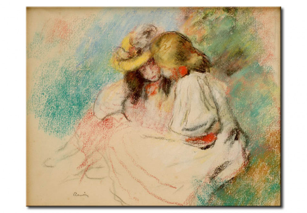 Wandbild Zwei Mädchen Lesen Pierre Auguste Renoir Kunstdrucke 