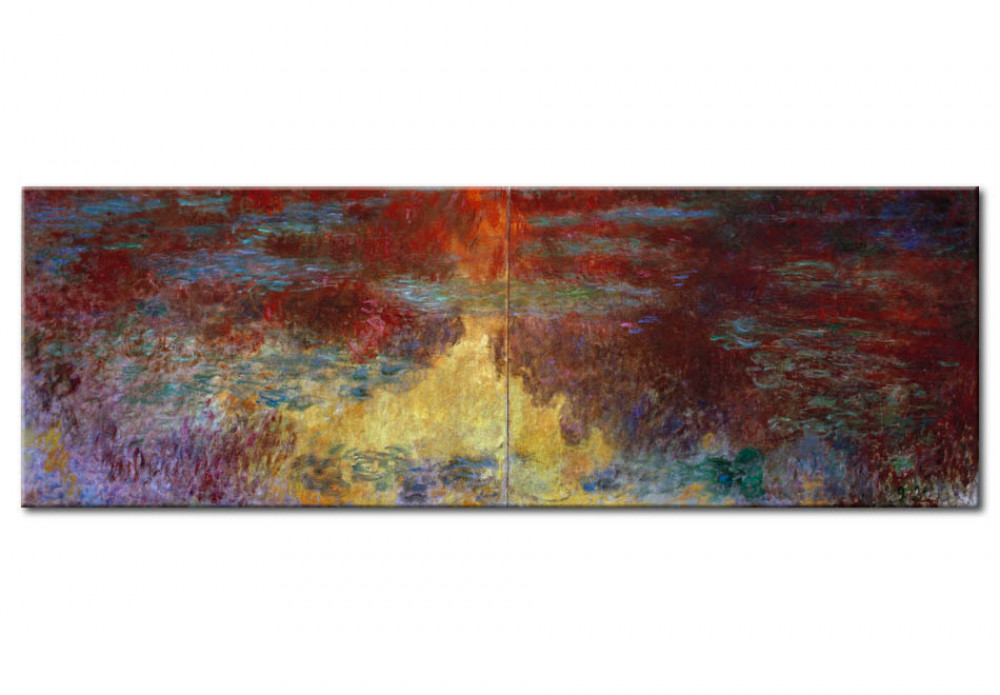 Pintura Le Bassin Aux Nymphéas Le Soir Claude Monet Reproduções