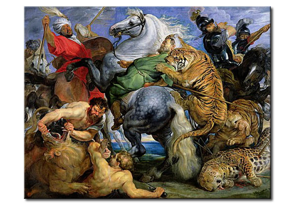 Reproduction Sur Toile La Chasse Au Tigre Pierre Paul Rubens
