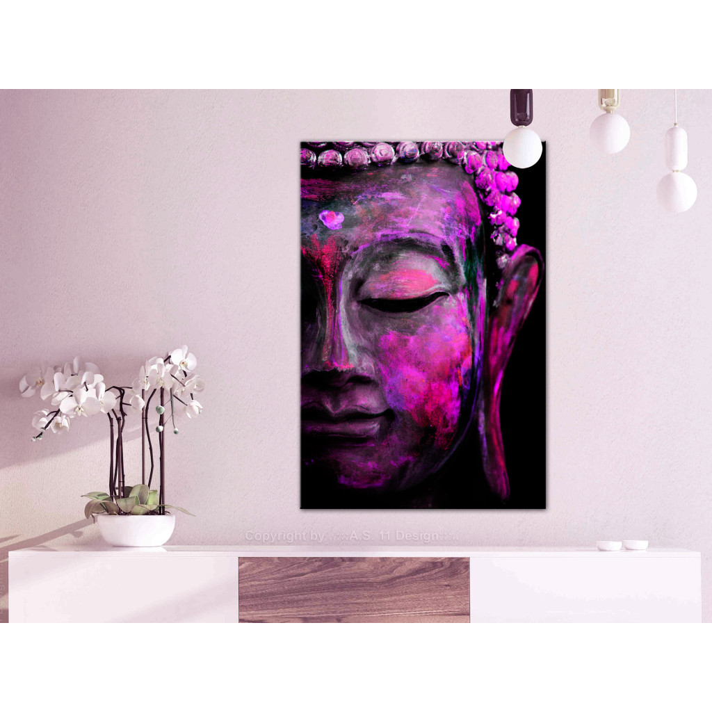 Schilderij  Zen: Pink Buddha