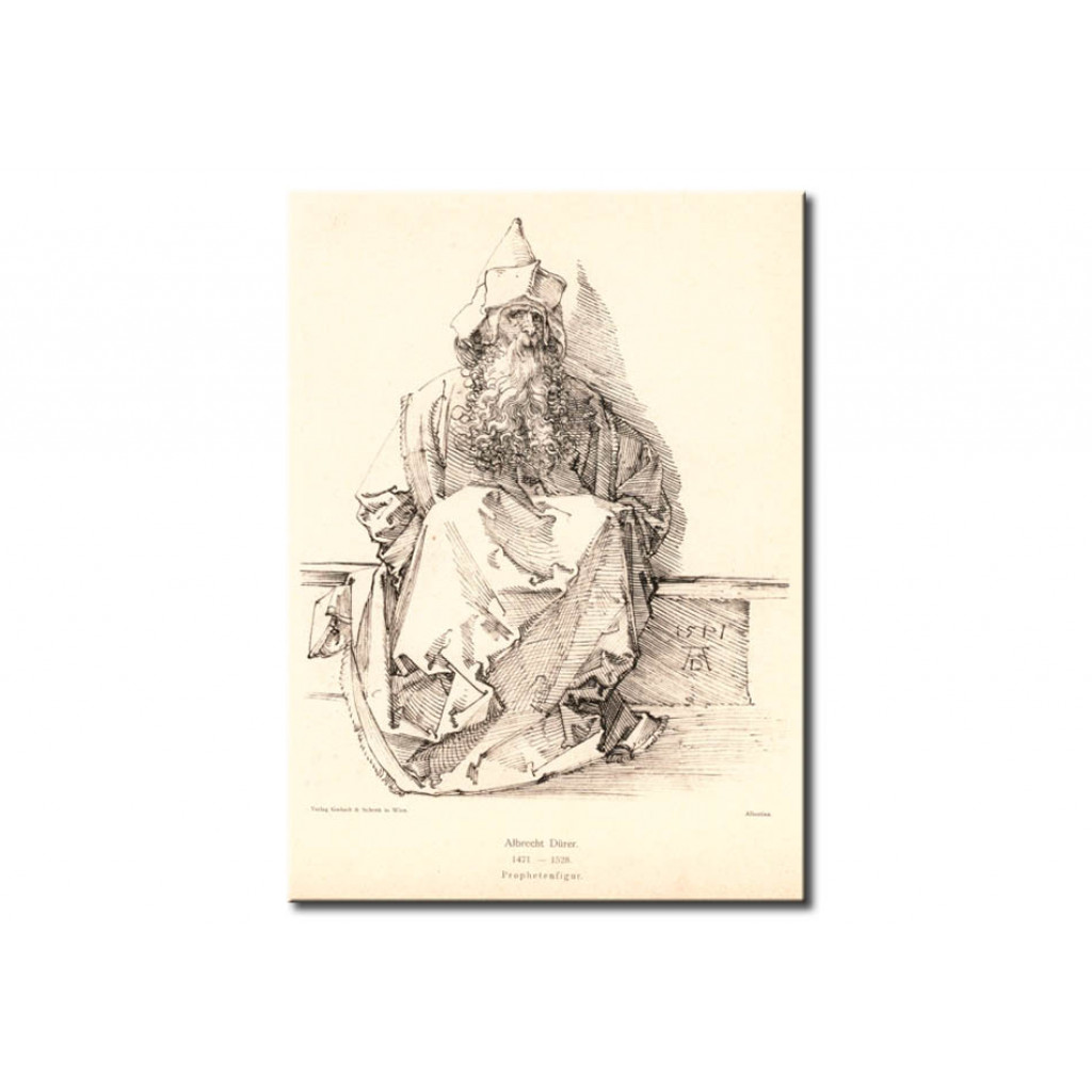 Schilderij  Albrecht Dürer: Seated Bearded Man