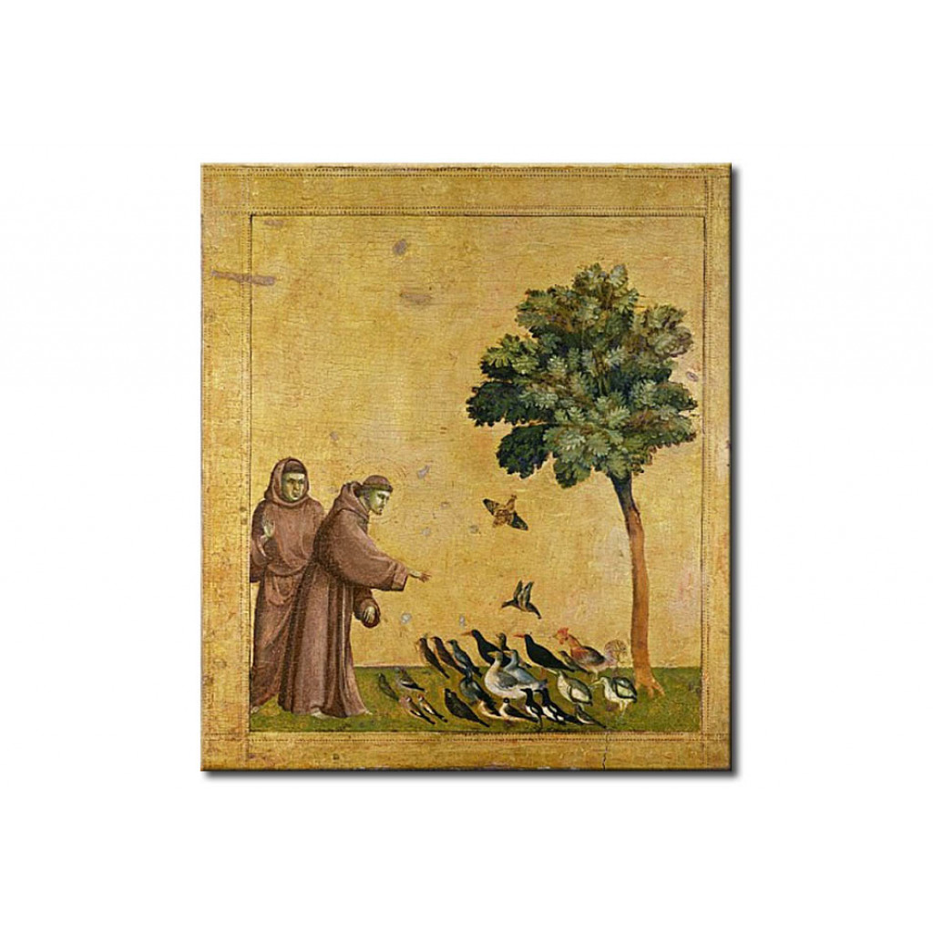 Canvastavla St. Francis Of Assisi Preaching To The Birds