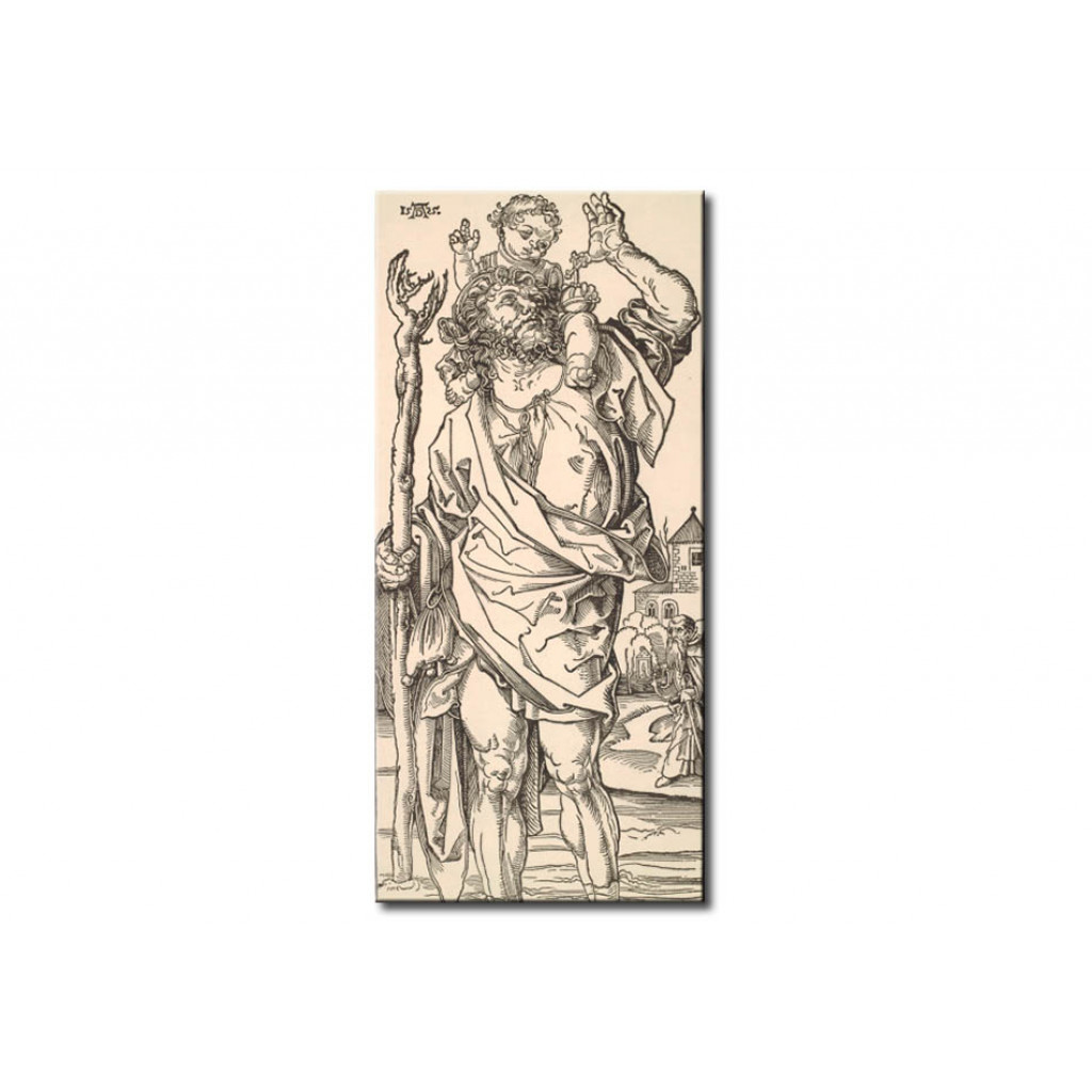 Schilderij  Albrecht Dürer: St. Christopher