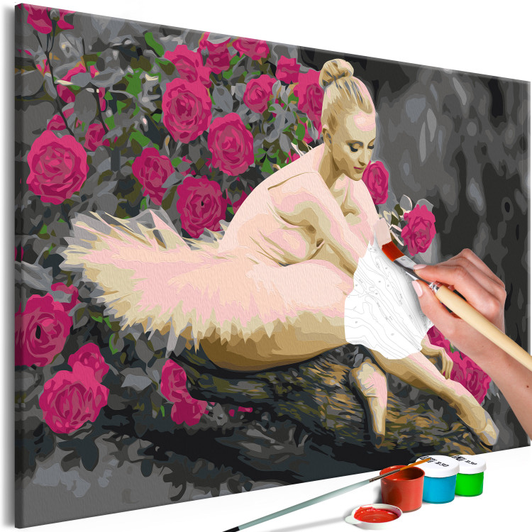 Obraz do malowania po numerach Różana baletnica 127100 additionalImage 3