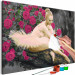 Obraz do malowania po numerach Różana baletnica 127100 additionalThumb 3