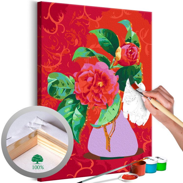 Paint by Number Kit Bouquet in a Purple Vase 136500
