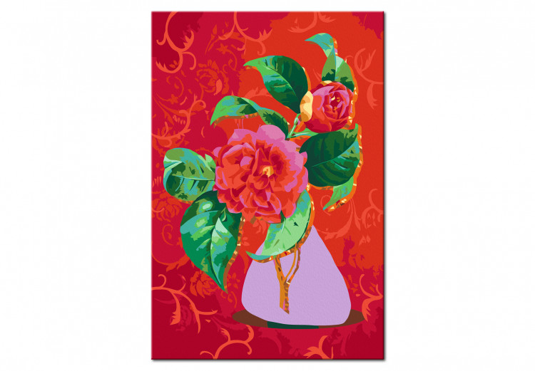 Cuadro numerado para pintar Bouquet in a Purple Vase 136500 additionalImage 4