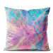 Sammets kudda Liquid cosmos - an abstract graphics in holographic style 147100