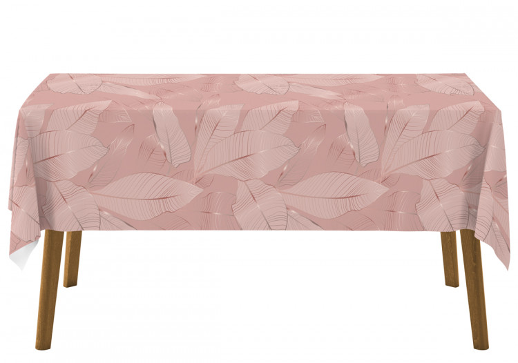 Toalha Pink wine - graphic leaves in shades of pink in glamour style 147200 additionalImage 4