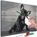 Paint by number Doggy in Love - Cute French Bulldog With a Rose in Its Mouth 149800 additionalThumb 6