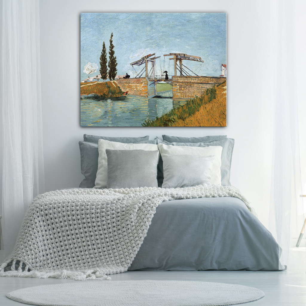 Schilderij  Vincent Van Gogh: Langlois Bridge In Arles