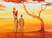 Cadre déco Danse africaine (1 pièce) - Paysage avec arbres et coucher de soleil 47200 additionalThumb 3