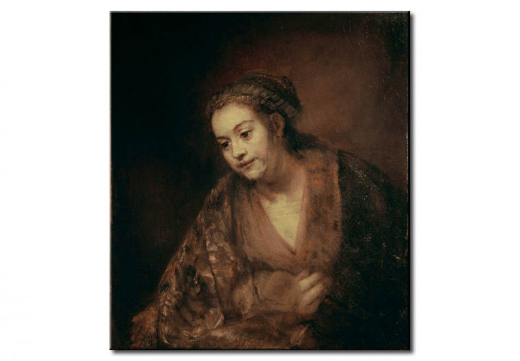 Riproduzione quadro Rembrandt, mezza figura di una donna 52100