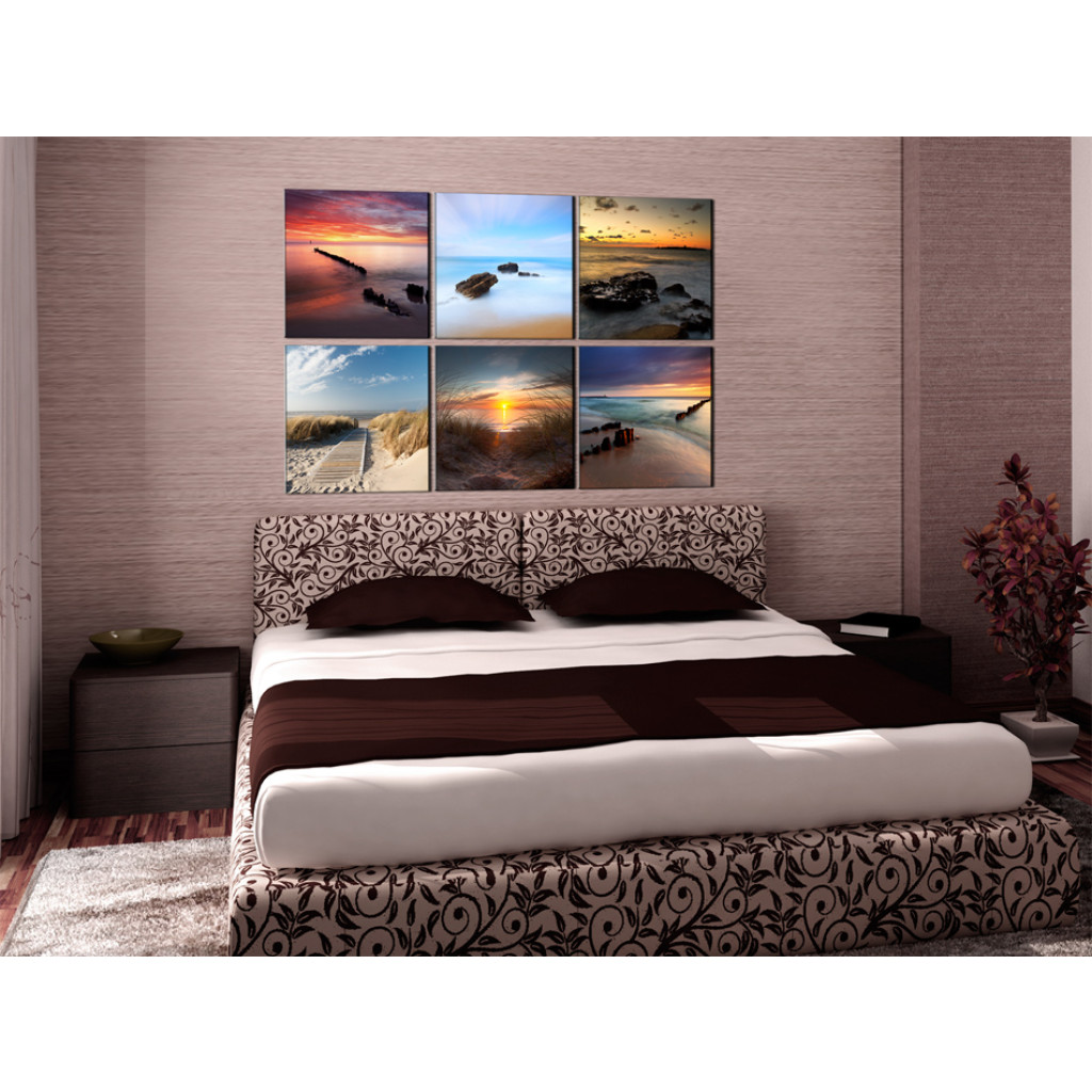Quadro Pintado The Charm Of The Coast At Different Times Of The Day