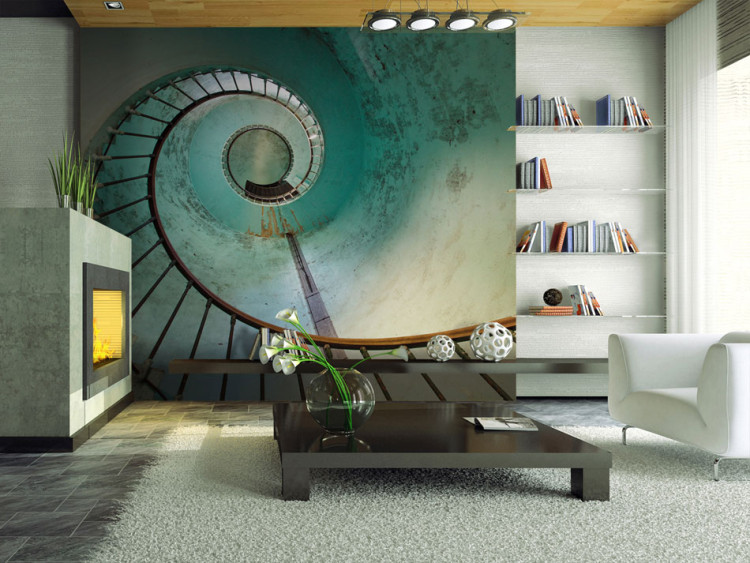 Wall Mural Lighthouse Architecture - Spiral Stairs Leading to the Top 59800