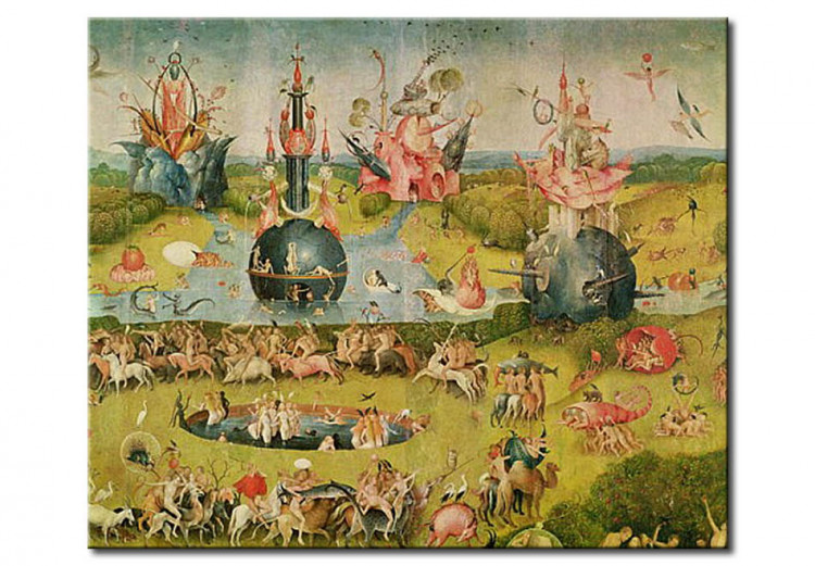 Kunstkopie The Garden of Earthly Delights: Allegory of Luxury, central panel of triptych 107910