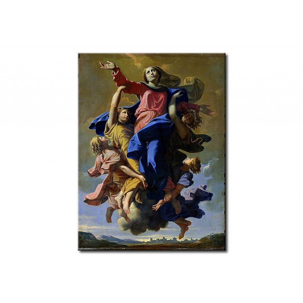 Schilderij  Nicolas Poussin: The Assumption Of The Virgin