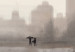 Obraz Miejska ulewa - rozmyty krajobraz miasta i ludzi podczas deszczu 132210 additionalThumb 4