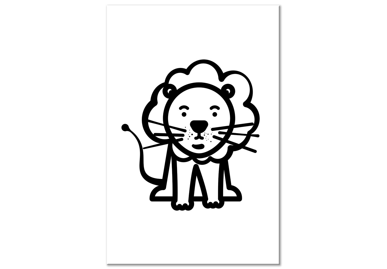 Buy Small Male Drawing Lion Cub Drawing Online in India  Etsy