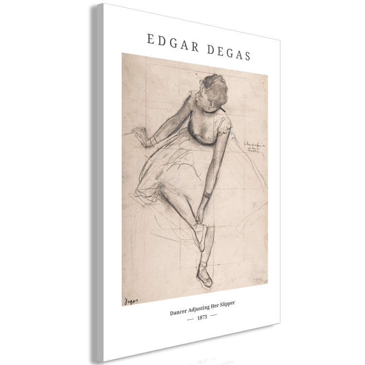 Cuadro Edgar Degas: Dancer Adjusting Her Slipper (1 Part) Vertical 137310 additionalImage 2