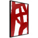 Wall Poster Abstract Composition - Geometric Shapes and Red Forms 149710 additionalThumb 6