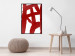Wall Poster Abstract Composition - Geometric Shapes and Red Forms 149710 additionalThumb 16