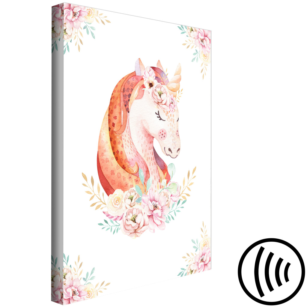 Quadro Pintado Unicorn For Kids - Children’s Illustration Painted With Watercolor