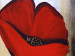 Quadro pintado Trio de Papoilas (3 partes) - Motivo floral com flores vermelhas 47210 additionalThumb 2