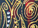 Quadro su tela Astratto con ornamenti floreali 47410 additionalThumb 3
