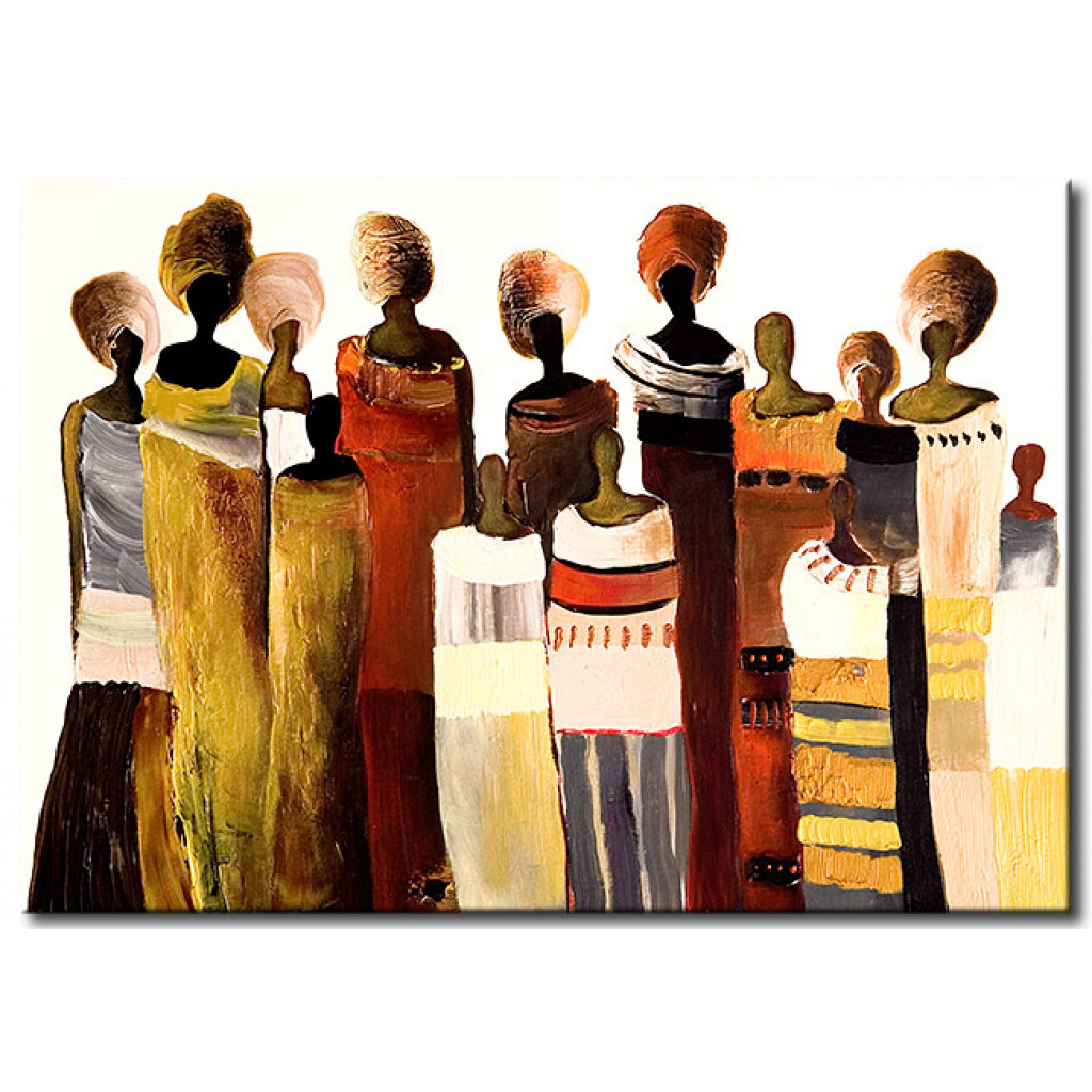 Schilderij  Afrikaanse: Afrikaanse Stam