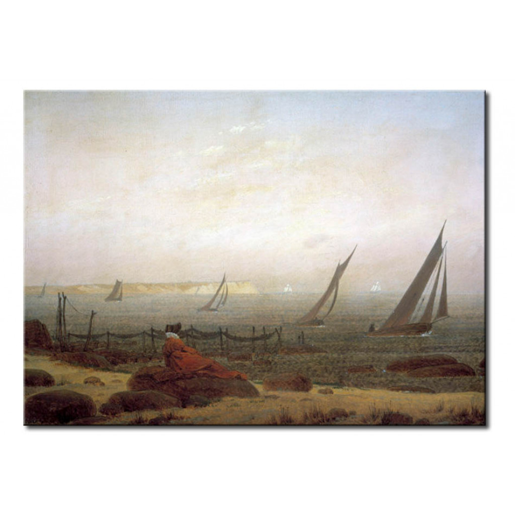 Schilderij  Caspar David Friedrich: Woman At The Sea