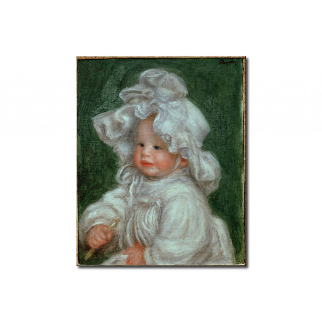 Schilderij  Pierre-Auguste Renoir: Portrait De Claude Renoir. Coco A La Charlotte