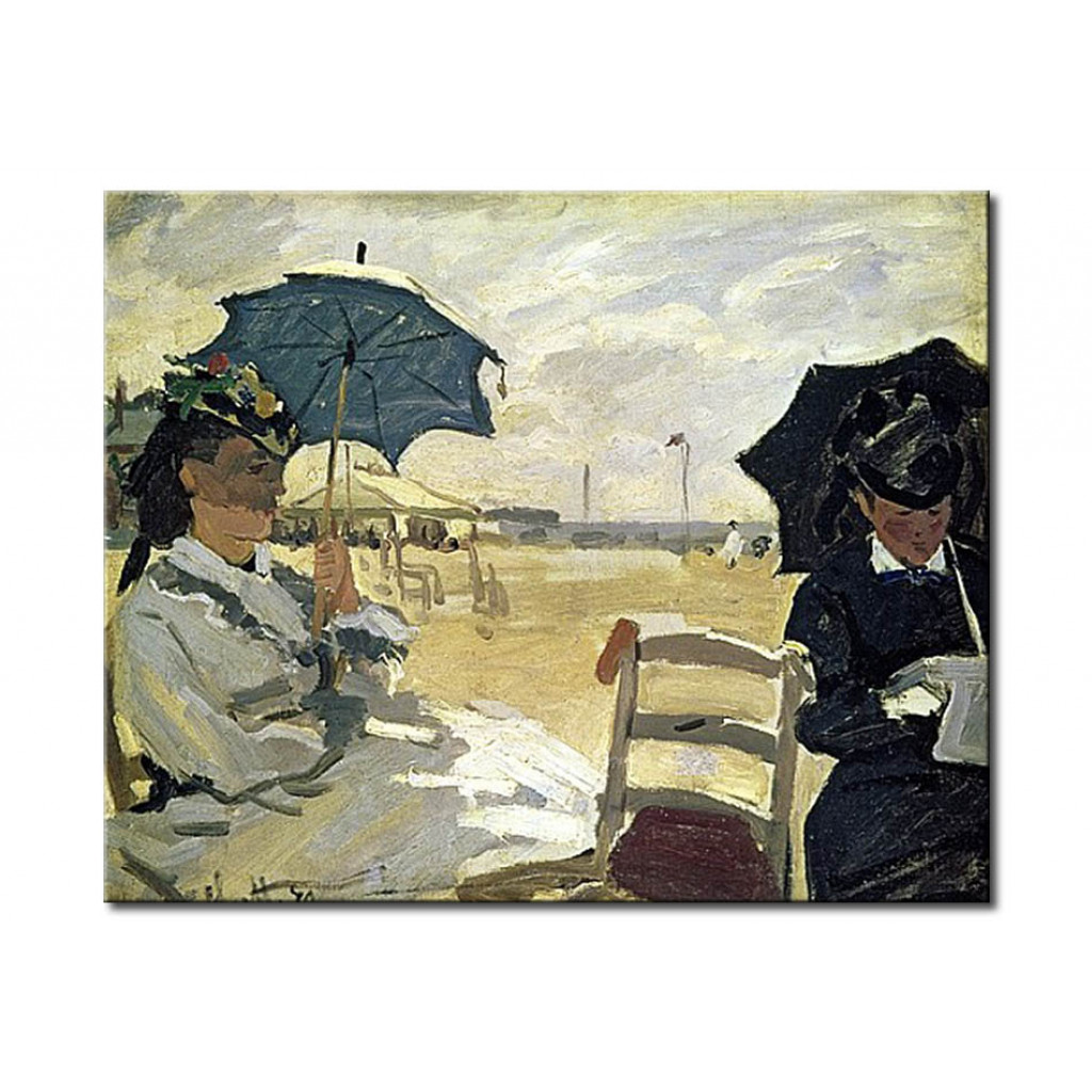 Schilderij  Claude Monet: The Beach At Trouville