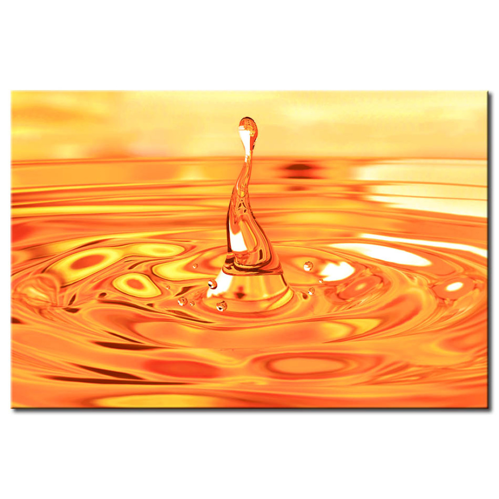 Obraz Spadająca Kropla – Pomarańcz