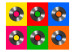 Fototapeta Pop art - artystyczne kolorowe płyty winylowe w różnych kompozycjach 61210 additionalThumb 1