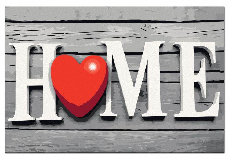 Måla med siffror Home with Red Heart 107520 additionalImage 6