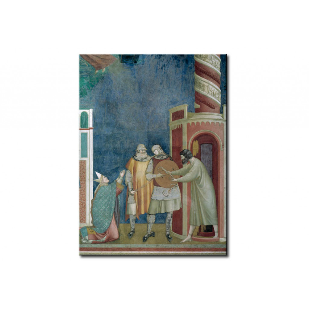 Schilderij  Giotto Di Bondone: The Lieration Of The Heretic Peter