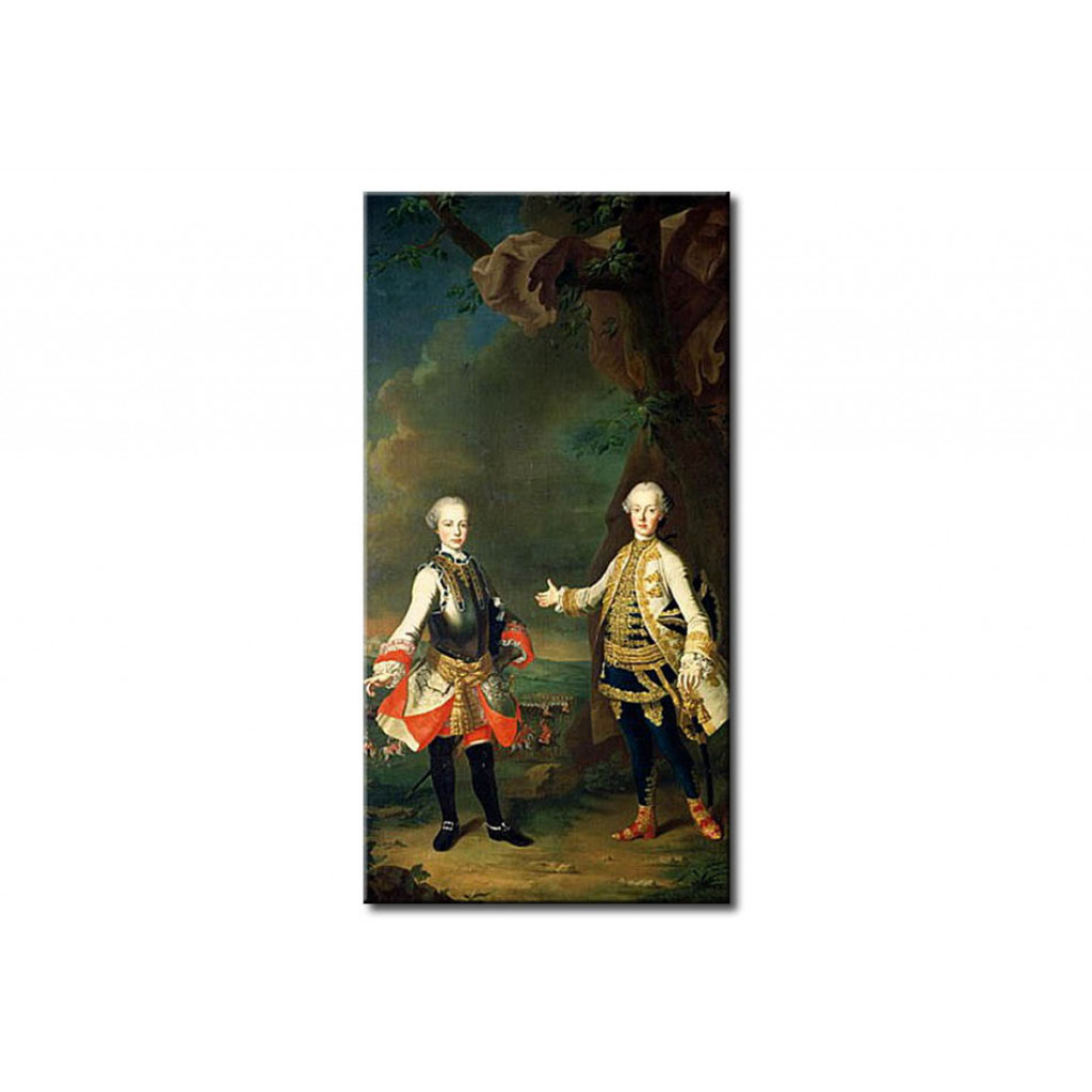 Schilderij  Martin Van Meytens: Joseph And Leopold, Sons Of Francis I And Maria Theresa Of Austria, Later Joseph II And Leopold II