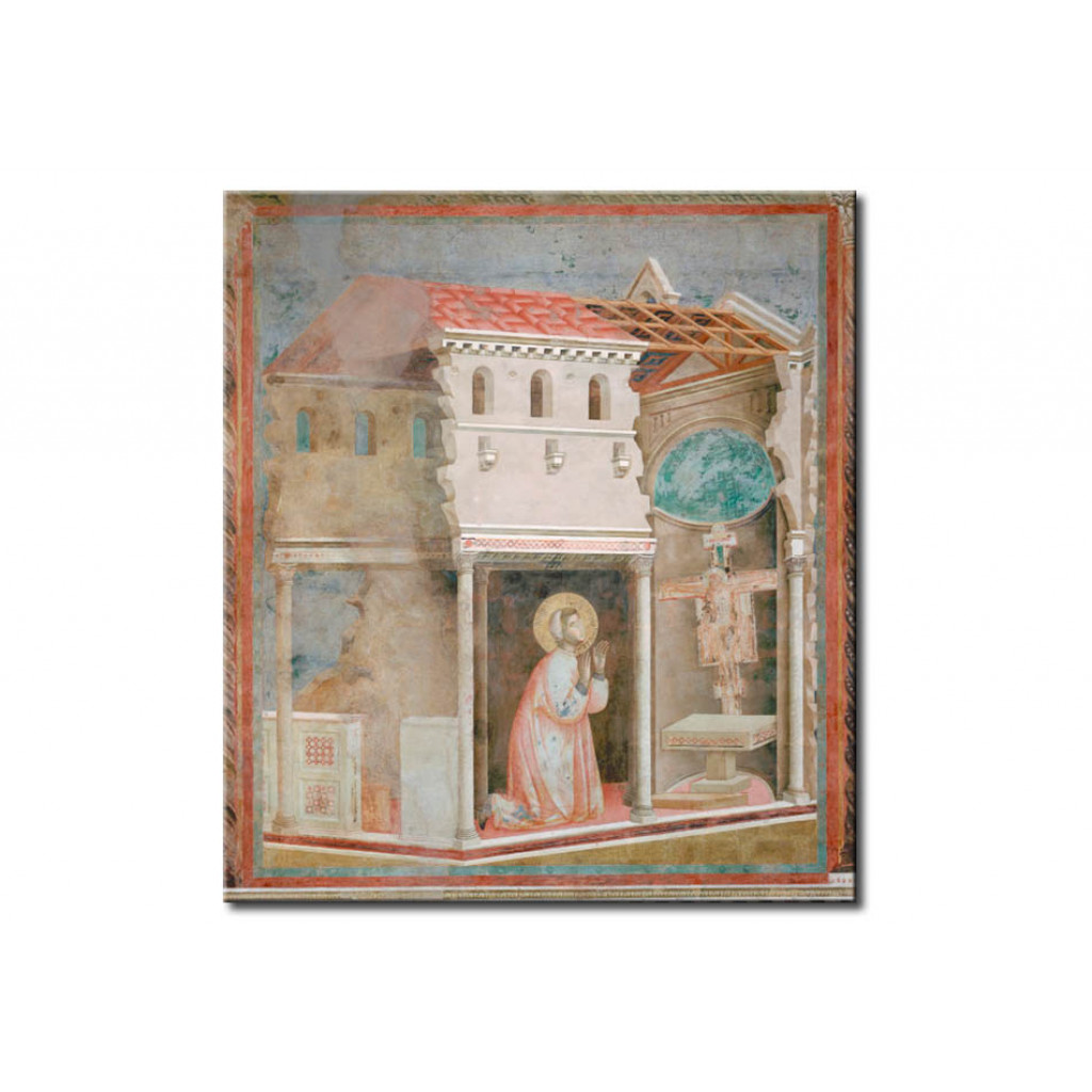 Schilderij  Giotto Di Bondone: The Prayer Of S.Damiano