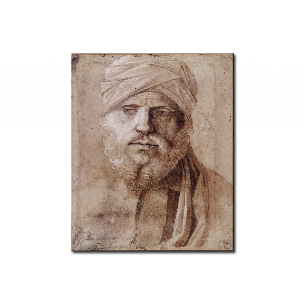Quadro Famoso Portrait Of A Man Wearing A Turban