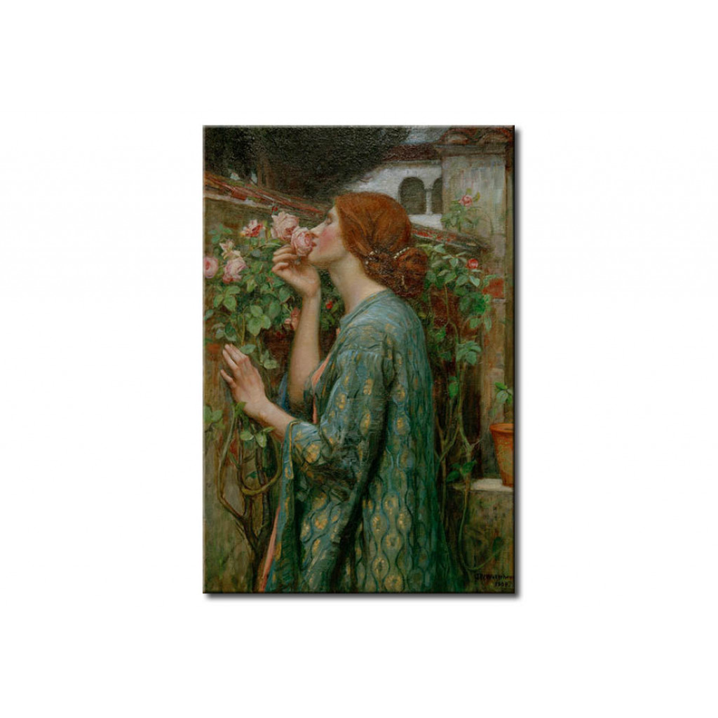Schilderij  John William Waterhouse: The Soul Of The Rose