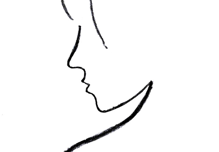 Bild auf Leinwand Das Geheimnis der Weiblichkeit (1-teilig) - Schwarz-weiße Silhouette 115220 additionalImage 4
