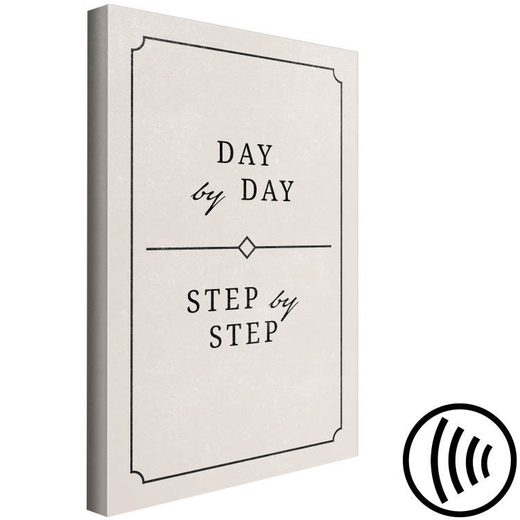 Canvas Print Step by step, day by day - Topographic graphics in English 137220 additionalImage 6