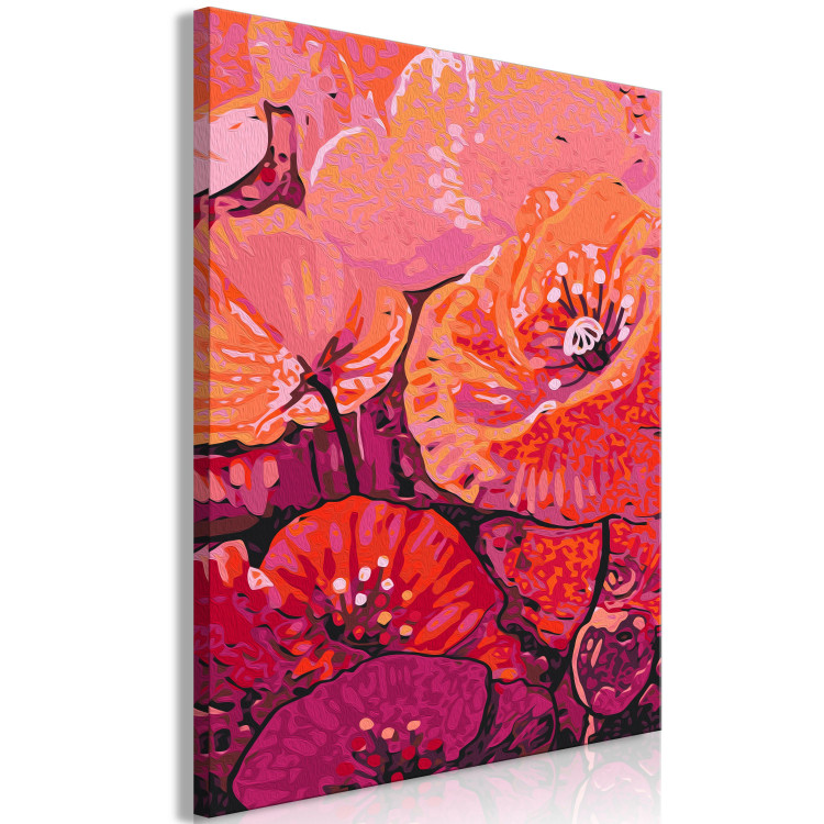 Paint by number Coral Pink Poppies - Blooming Pink Flowers, Flower Buds 144520 additionalImage 6