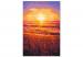 Obraz do malowania po numerach Letni wieczór - pomarańczowy zachód słońca na plaży pełne traw 144620 additionalThumb 4