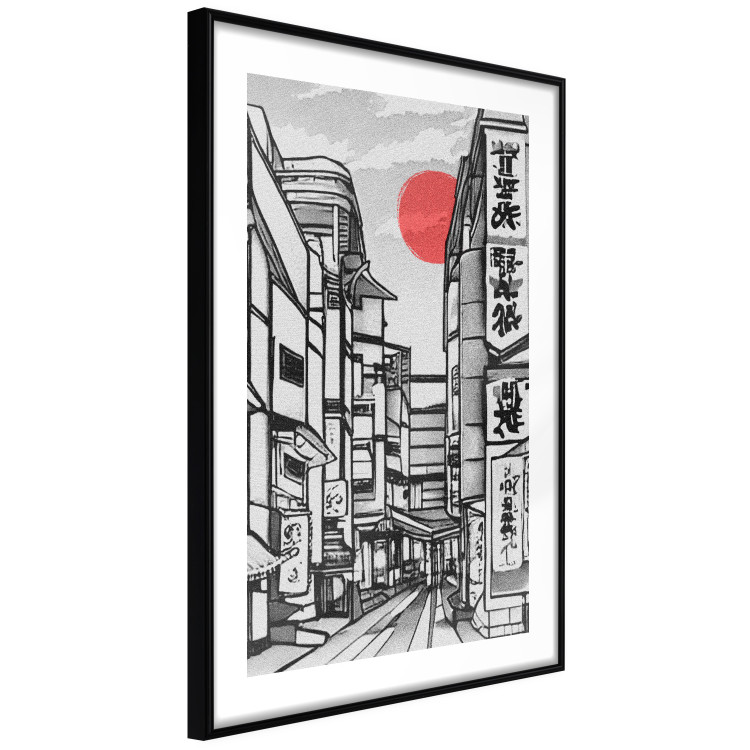 Affischer Street in Japan - Asian Style Black and White City Architecture 145520 additionalImage 8