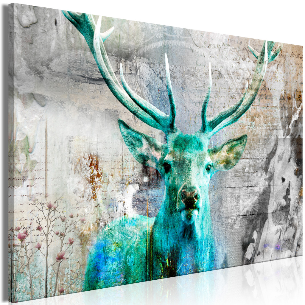 Schilderij Green Deer [Large Format]