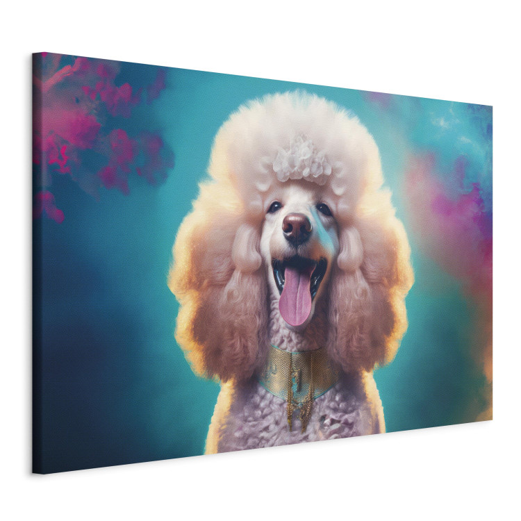 Konst AI Fredy the Poodle Dog - Joyful Animal in a Candy Frame - Horizontal 150220 additionalImage 2