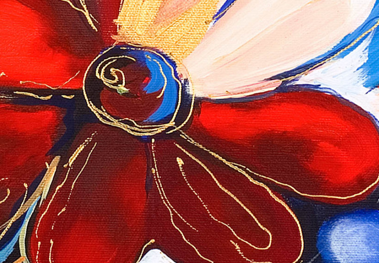 Cadre moderne Fleurs colorées (1 pièce) - Prairie fantaisiste aux couleurs juteuses 48620 additionalImage 4