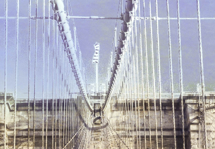 Cadre moderne À travers le pont de Brooklyn - une ville vue depuis du pont 50420 additionalImage 4